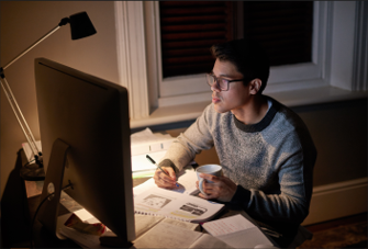 Estudiar de noche con Working Student